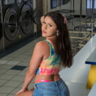 Catalina Ossa in 'Catalina Ossa gets dick from stranger while washing her dirty clothes'