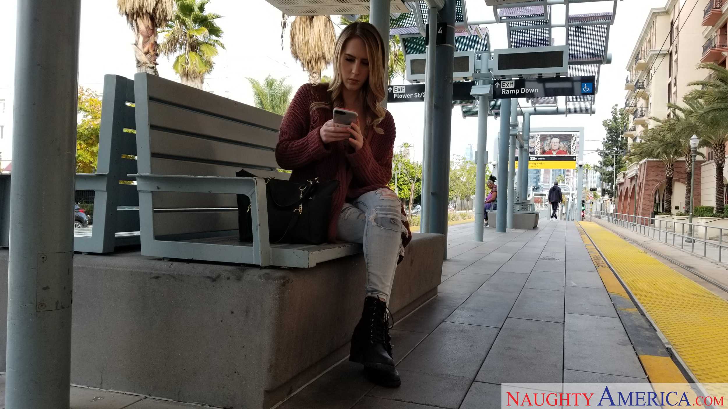 LA Slut Cadence Lux Helps Herself To Some Big Black Stranger Cock
