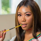 Chanell Heart in 'Chanell Heart shows her friends brother a sex lesson'