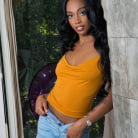 Lacey London in 'Ebony beauty Lacey London enjoys pizza with a side of dick'