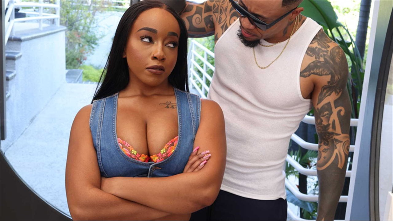 Busty Lily Starfire takes her girlfriend's boss' big cock